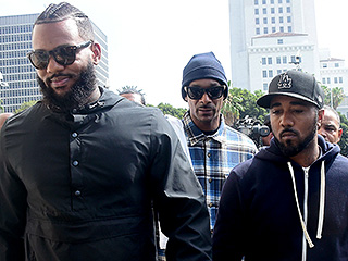 'We're Here in Peace': Snoop Dogg and the Game Meet with L.A. Cops After Leading March for 'Men with Heart'
