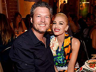 Gwen's Biggest Cheerleader! Blake Shelton Rocks Out While Watching Gwen Stefani Perform at a Charity Event