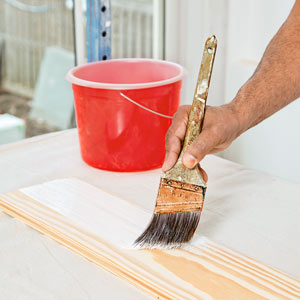 painter Mauro Henrique applies whitewashing in the TOH TV Cambridge house