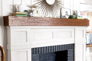 budget fireplace redo after