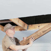 Removing joists and other obstructions from the attic opening