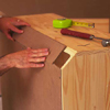 Covering gap in back of chest with plywood