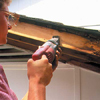 A rotted soffit is revitalized.
