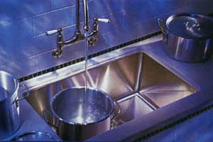 stainless steel sink | gooseneck faucet