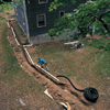 Lay out the pipe lengths and fittings