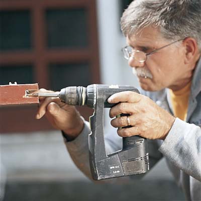 attaching the channel to a door for weatherstripping
