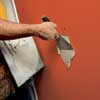 covering the drywall patch seams