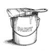 illustration of a paint can