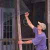 porch screen installation