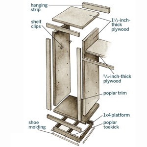 How to Craft a Bookcase Alcove | Storage | Living Spaces | This ...