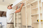 installing kitchen cabinets