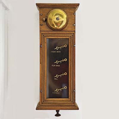 1890 servant's register is wired to the doorbell