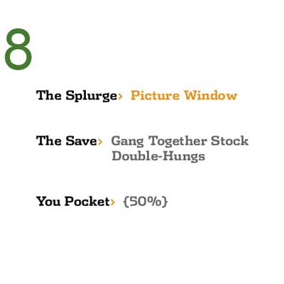 Save While You Splurge: Picture Window