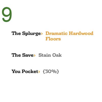 Save While You Splurge: Dramatic Hardwood Floors