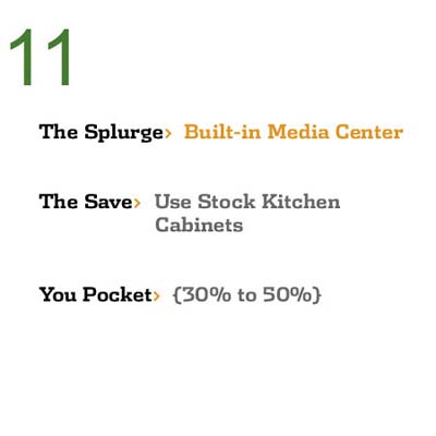 Save While You Splurge: Built-in Media Center