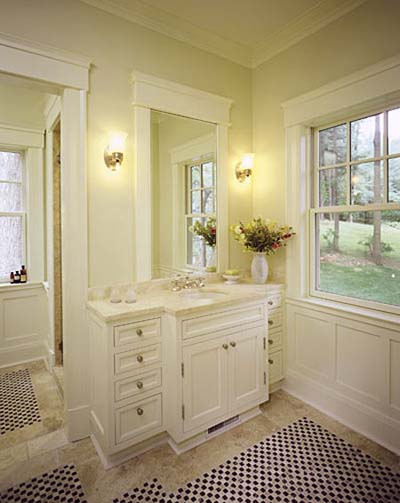 bathroom photos, bath design, tile bath vanity, bathroom sinks, bath lighting, bath color, haverson architecture