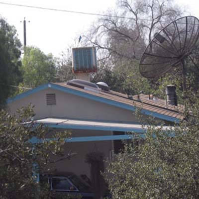 cooler mounted on chimney