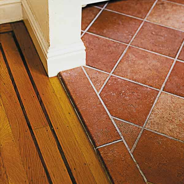 terra-cotta look floor tile is actually durable porcelain