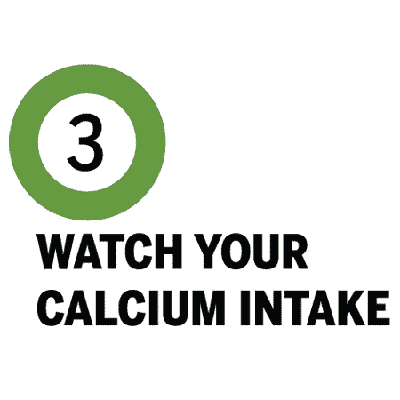 watch your calcium intake