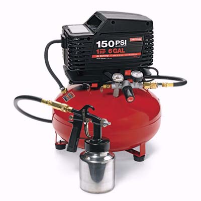 multi-purpose compressor with 6-gallon tank