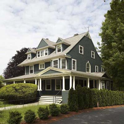 A shingle style house in Newton, Mass.