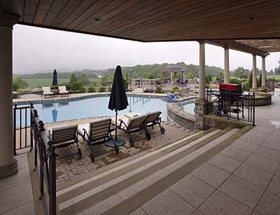Michael Andretti's patio