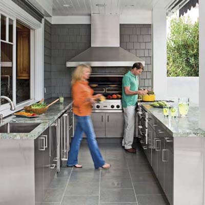 outdoor kitchen