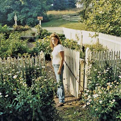 woman standing in the farmhouse