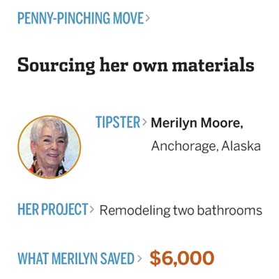 sourcing her own materials