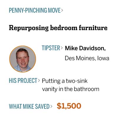 repurposing bedroom furniture