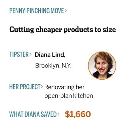 cutting cheaper materials to size
