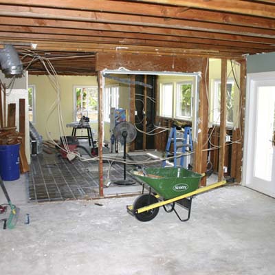 modern kitchen remodel before