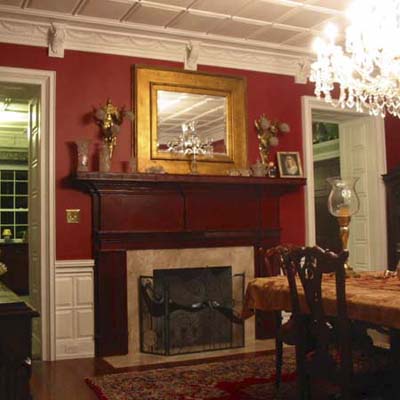 Federal fireplace and mantel after remodel