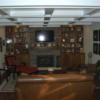 remodeled Colonial living room