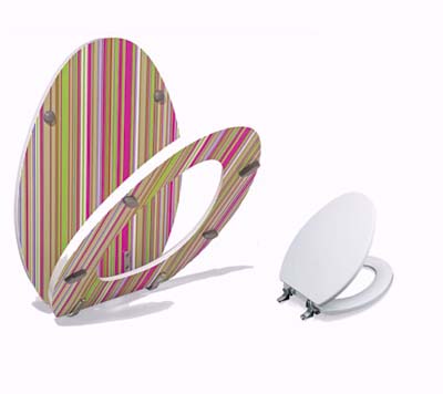 Surprise toilet seat
