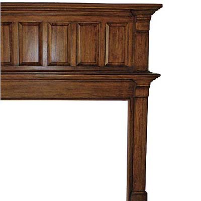 formal mantel with raised paneling