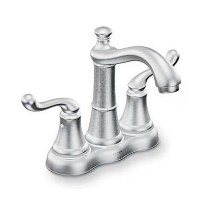 upgrade with this nickel-finish faucet from moen