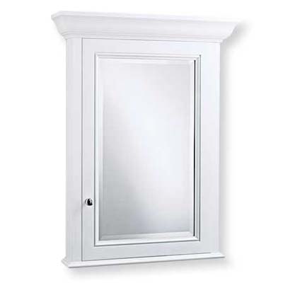 upgrade with this crown molding-topped wall-mount cabinet from robern