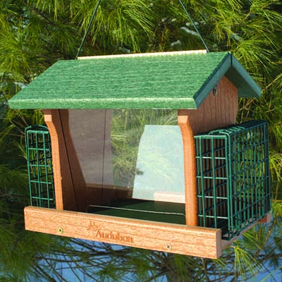 Plastic Ranch Birdfeeder with Suet