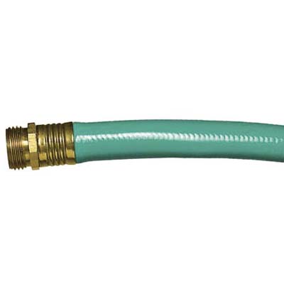 garden hose made of recycled PVC reinforced with polyester mesh