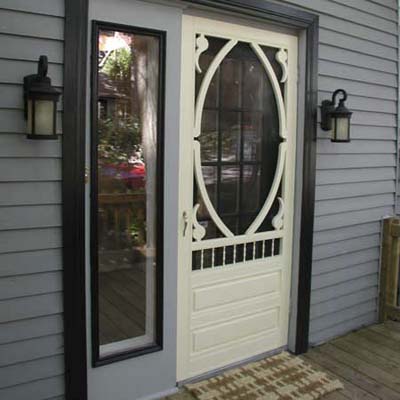 front door after staging