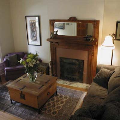 living room after staging
