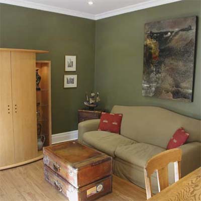 family room after staging