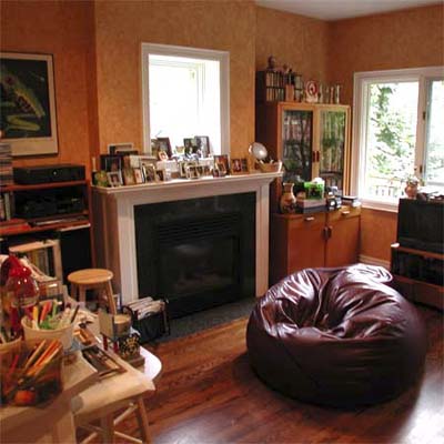 dining area before staging