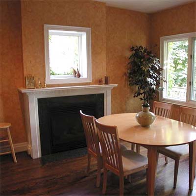dining area after
