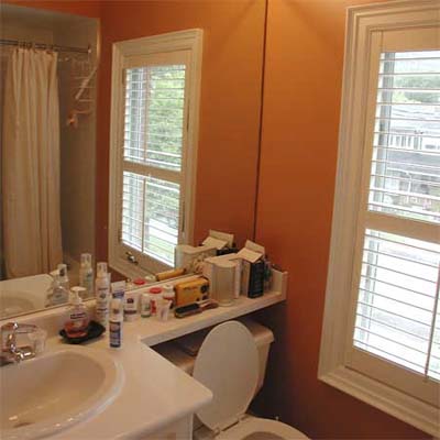 bathroom before staging