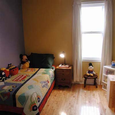 kid's room after staging