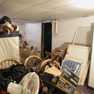 basement before staging