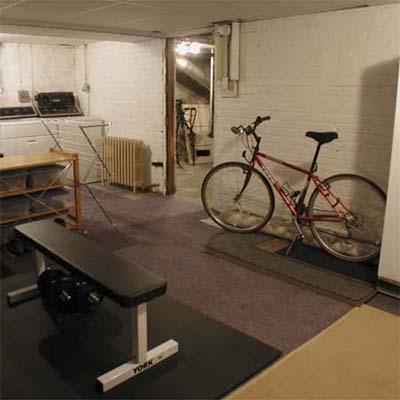 basement after staging