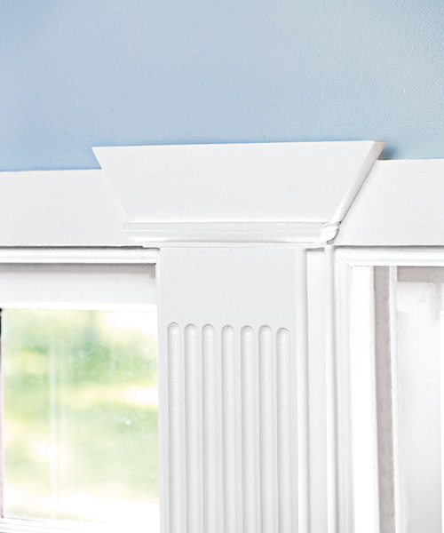 window casings with pilaster details